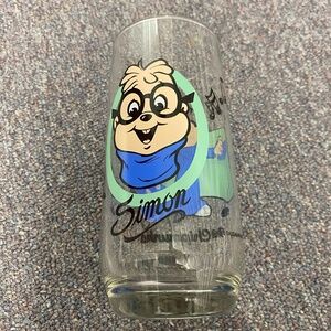 Vintage 1985 Alvin & the Chipmunks SIMON 16 oz Glass